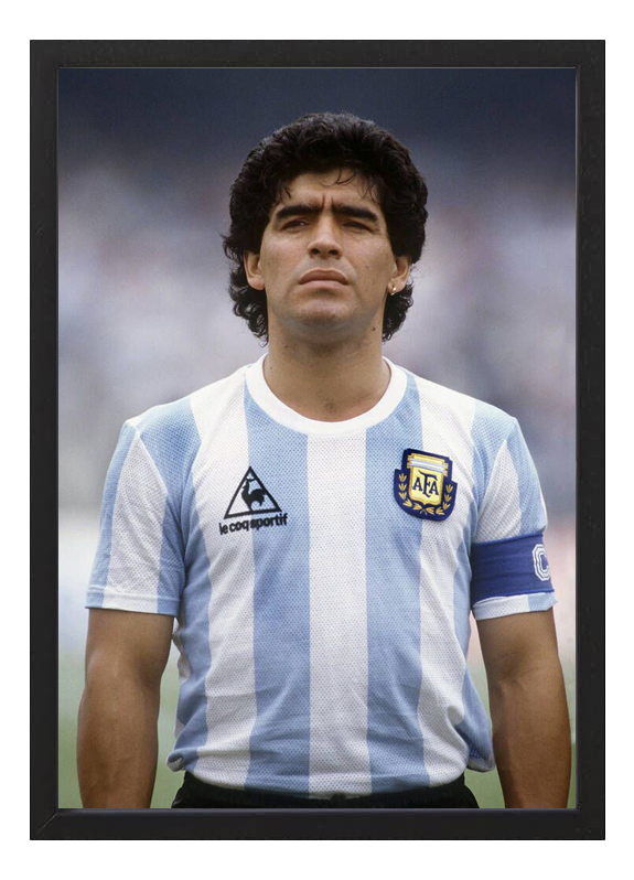 Cuadro Diego Maradona Selección Argentina 86 A3 30x40cm