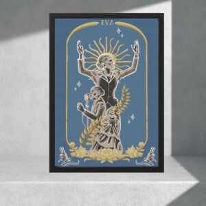 Cuadro Decorativo Politico - Evita Peron 01, Tamaño A3 30x40