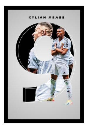 Cuadro Decorativo Futbol - Mbappe 01 - A3 30x40 Cm