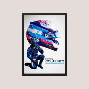 Cuadro F1 Franco Colapinto 04 - Tamaño A3 30x40 Cm