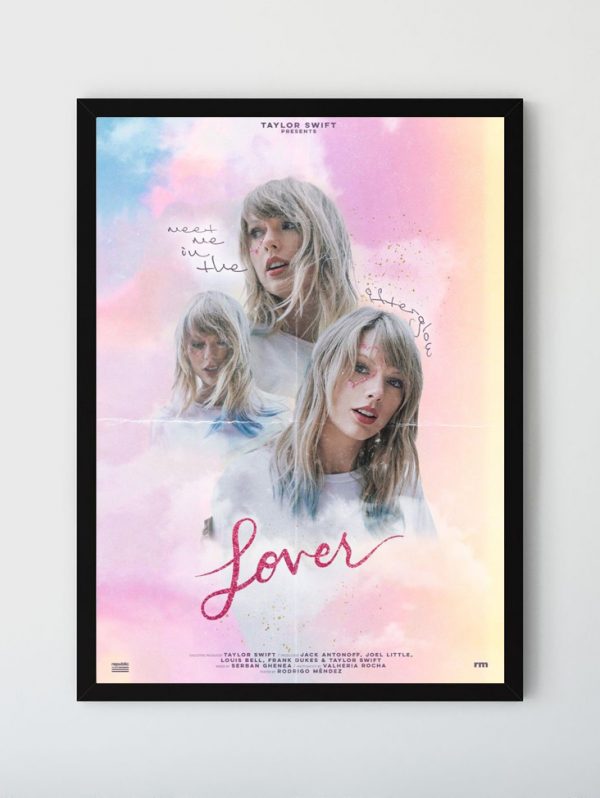 Cuadro Poster Taylor Swift Lover A4 - Arte Decorativo Musica