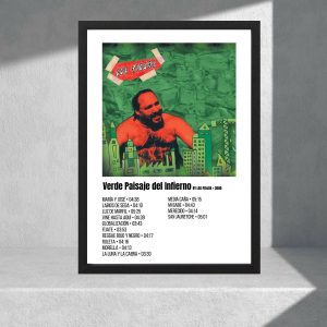 Cuadro Decorativo Los Piojos, Verde Paisaje - A3 30x40