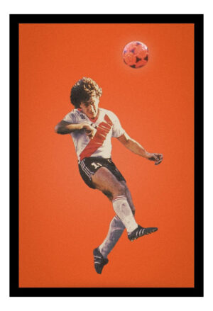 Cuadro Decorativo River Plate - Beto Alonso 04 - A3 30x40