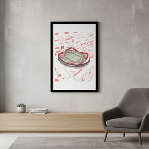 Cuadro Decorativo Futbol - River Plate 04 - A3 30x40 Cm