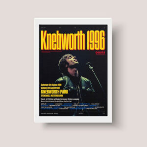 Cuadro Decorativo Musica - Oasis Knebworth - A4 30x20 Cm