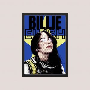 Cuadro Billie Eilish Modelo 08 - Tamaño A3 30x40 Cm
