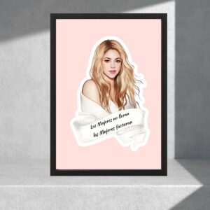 Cuadro Decorativo Música - Shakira 05 - A3 30x40