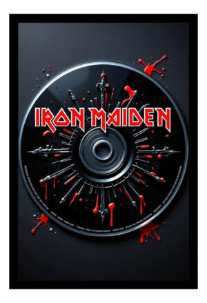 Cuadro Decorativo Música - Iron Maiden 03 - A3 30x40 Cm