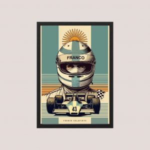 Cuadro F1 Franco Colapinto 03 - Tamaño A3 30x40 Cm