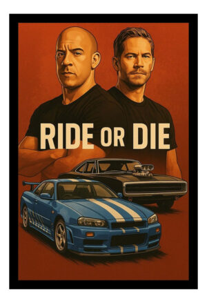 Cuadro Decorativo Cine - Rapidos Y Furiosos 03 - A3 30x40