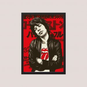 Cuadro Decorativo Rolling Stones 14 - Tamaño A3 30x40