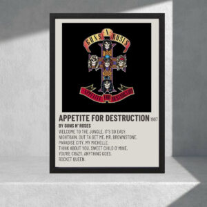Cuadro Decorativo Musica - Guns N Roses 17 - A3 30x40