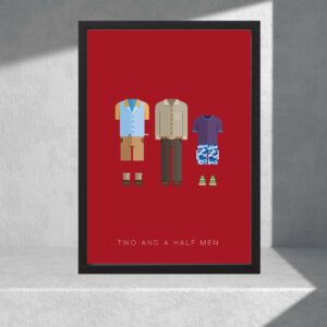 Cuadro Decorativo Series - Two And Half Men 04 - A3 30x40 Cm