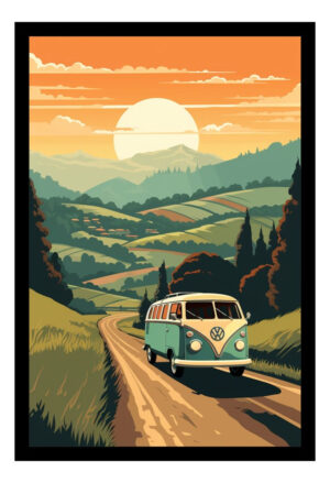 Cuadro Decorativo Automovilismo - Volskwagen 05 - A3 30x40