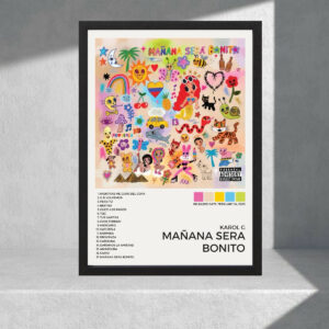 Cuadro Decorativo Karol G - Mañana Será Bonito - A3 30x40 Cm