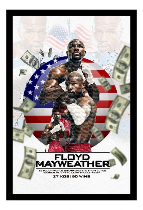 Cuadro Decorativo Boxeo - Floyd Mayweather 03 - A3 30x40