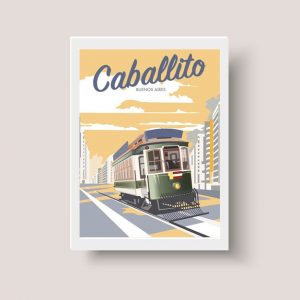 Cuadro Urbano Caballito, Buenos Aires, Argentina - A3 30x40