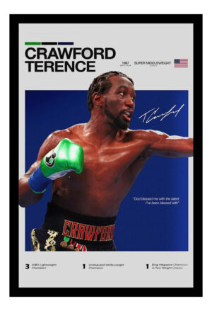 Cuadro Decorativo Boxeo - Terence Crawford 01 - A3 30x40