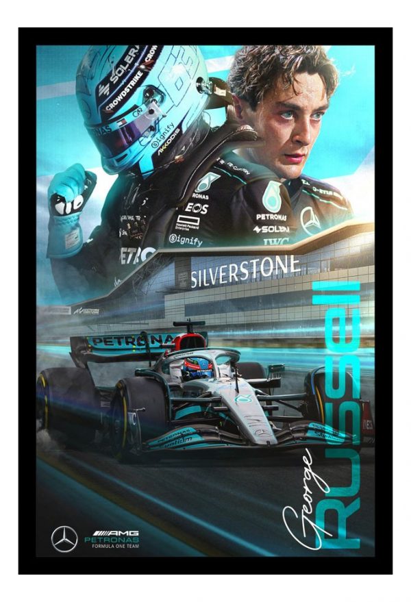 Cuadro Decorativo F1 - George Rusell 08 - A3 30x40 Cm