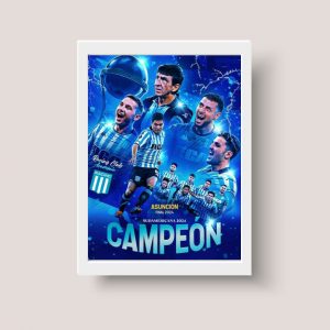 Cuadro Racing Campeón Sudamericana 2024 Modelo 02 - A4 20x30