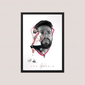 Cuadro River Plate - Leo Ponzio 03 - Tamaño A3 30x40 Cm