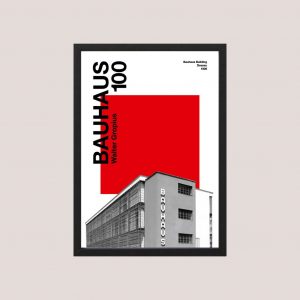 Cuadro Decorativo Arte Moderno Bauhaus 02, Tamaño A3 30x40 Cm