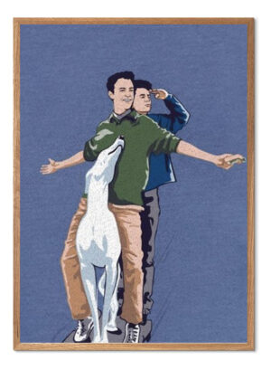 Cuadro Friends Perro, Joey Y Chandler A4 - Arte Deco Series