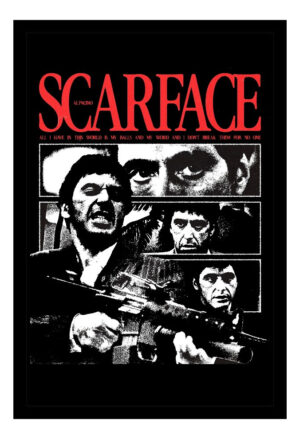 Cuadro Decorativo Cine - Scarface 15 - A3 30x40 Cm