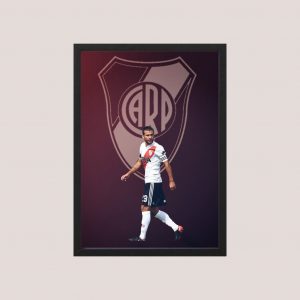 Cuadro River Plate - Leo Ponzio 08 - Tamaño A3 30x40 Cm