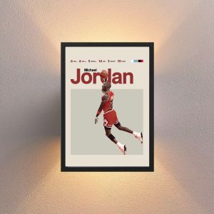 Cuadro Decorativo Michael Jordan 06 - Tamaño A3 30x40 Cm