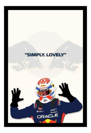 Cuadro Decorativo F1 - Max Verstappen 10 - A3 30x40 Cm