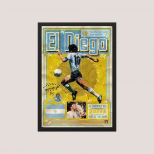 Cuadro Diego Maradona - Modelo 01 - Tamaño A3 30x40 Cm