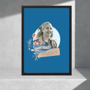 Cuadro Decorativo Politico - Evita Peron 03, Tamaño A3 30x40