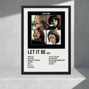 Cuadro Decorativo The Beatles - Let It Be - A3 30x40