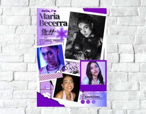 Poster Lámina Decorativa Maria Becerra Mod 14, A3 30x42 Cm