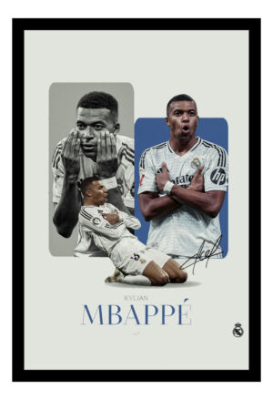 Cuadro Decorativo Futbol - Mbappe 03 - A3 30x40 Cm