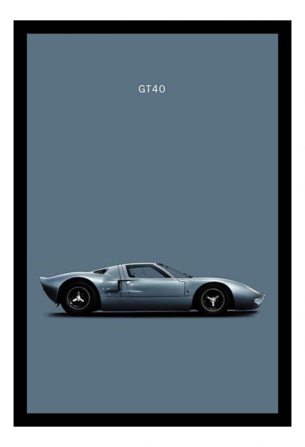 Cuadro Decorativo Automovilismo - Ford 02 - A3 30x40 Cm