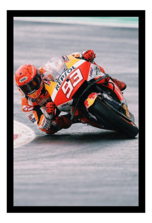 Cuadro Decorativo Moto Gp - Marc Marquez 01 - A3 30x40