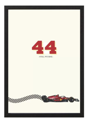 Cuadro Decorativo Lewis Hamilton Ferrari 18 - A3 30x40 Cm