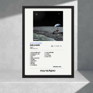 Cuadro Decorativo Rauw Alejandro - Playa Saturno - A3 30x40