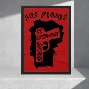 Cuadro Decorativo Los Piojos, Pistolas - Tamaño A3 30x40