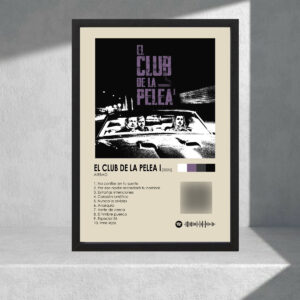 Cuadro Musical Qr - Airbag, El Club De La Pelea - A3 30x40