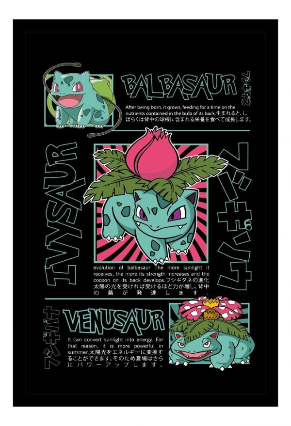 Cuadro Decorativo Series - Pokemon 03 - A3 30x40 Cm