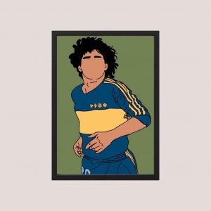 Cuadro Diego Maradona - Modelo 06 - Tamaño A3 30x40 Cm