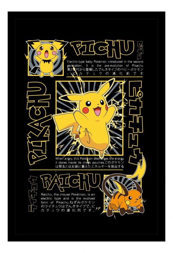 Cuadro Decorativo Series - Pokemon 04 - A3 30x40 Cm