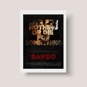 Cuadro John Rambo, Modelo 01 - Tamaño A3 30x40 Cm