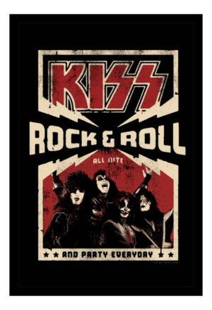 Cuadro Decorativo Música - Kiss 12 - A3 30x40 Cm