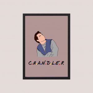 Cuadro Friends - Modelo Chandler - Tamaño A3 30x40 Cm