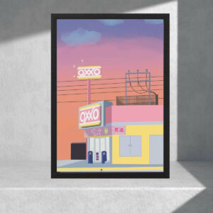 Cuadro Decorativo Urbano Aesthetic - Oxxo 02 - A3 30x40
