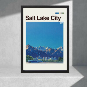 Cuadro Decorativo Paisajes - Usa, Salt Lake City- A3 30x40